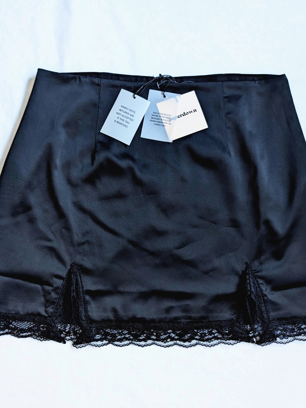 Womens Superdown L Livia Fully Lined Lace Mini Skirt Y2K NWT